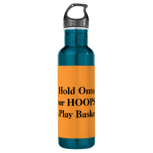 Bouteille D'eau Tenez Sur Vos Boucles Orange Humour De Basket-Ball
