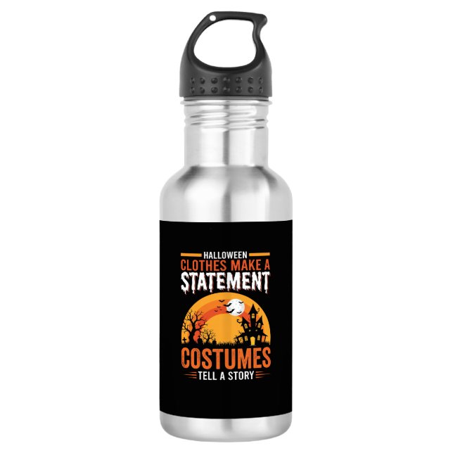 Bouteille D'eau Tenues de Halloween Déclaration Conception de Mais (Devant)