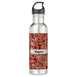 Bouteille D'eau Terracotta Vintage Terrazzo Sage & Bourgogne