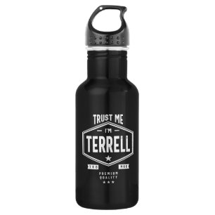 Bouteille D'eau Terrell Nom personnalisé Anniversaire Cadeau