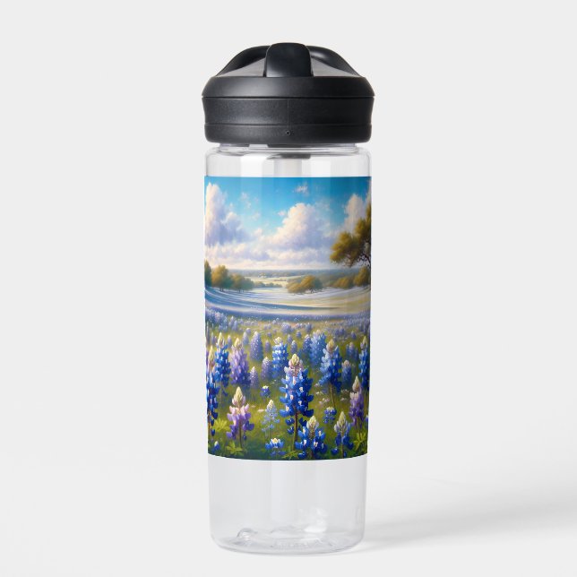 Bouteille D'eau Texas Bluebonnet Meadow Landscape (Extérieur)