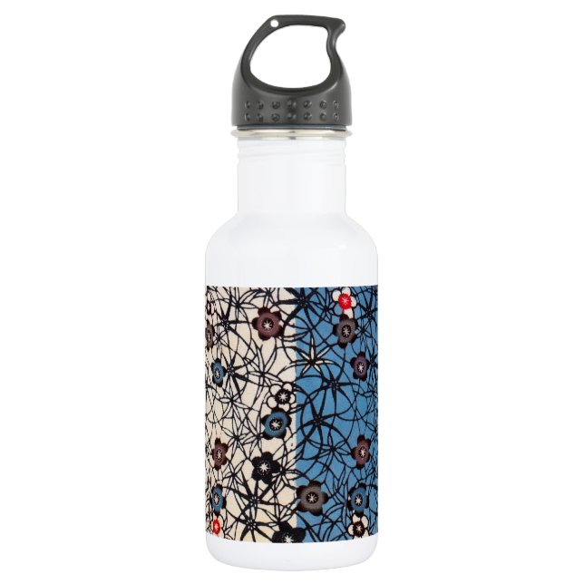 Bouteille D'eau Textile japonais Kimono vintage (Bingata) (Devant)