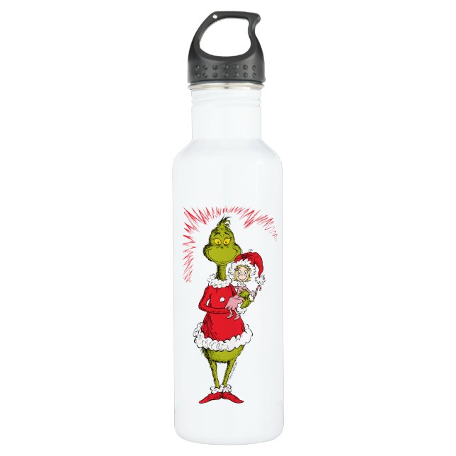 Bouteille D'eau The Grinch Holds Cindy Lou Who (Devant)