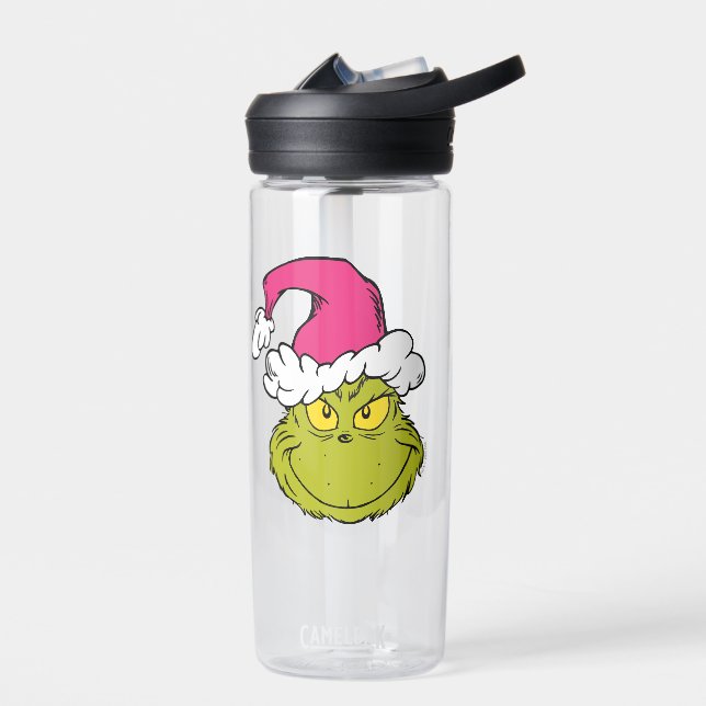 Bouteille D'eau The Grinch in Pink Santa Hat (Gauche)