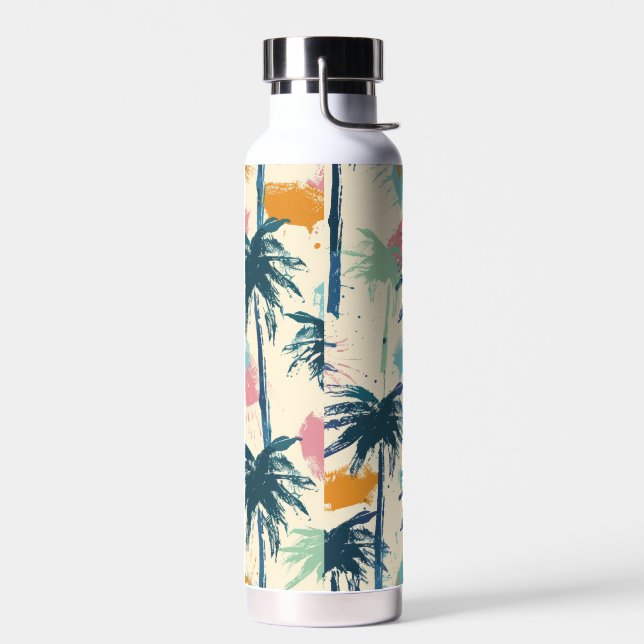 Bouteille D'eau Thermos en céramique longue feuille de palme (Gauche)