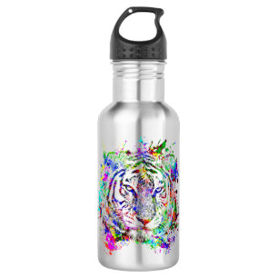 Bouteille D'eau Tigre Animal Sauvage Jungle Safari Afrique Monde N