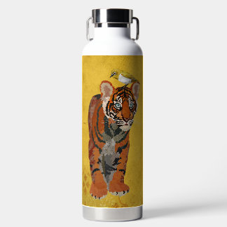 BOUTEILLE D'EAU TIGRE & OISEAU DORÉ