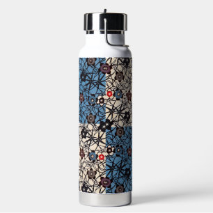 Bouteille D'eau Tissu de kimono japonais vintage (Bingata)