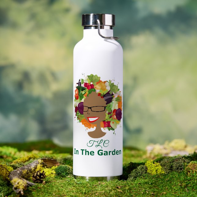 Bouteille D'eau TLC Dans Le Jardin Marqué (Extérieur (pivotée))
