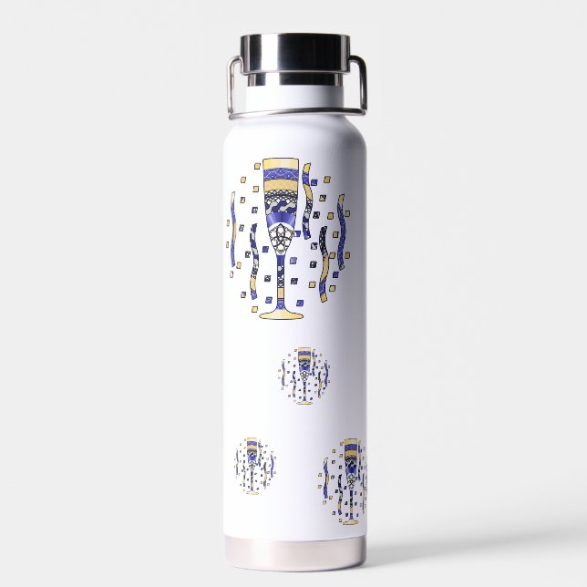 Bouteille D'eau Toast du Nouvel An (Arrière)