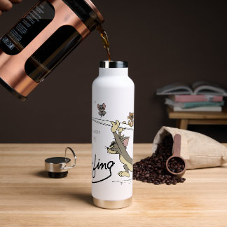 Bouteille D'eau Tom & Jerry "Il est temps de surfer"