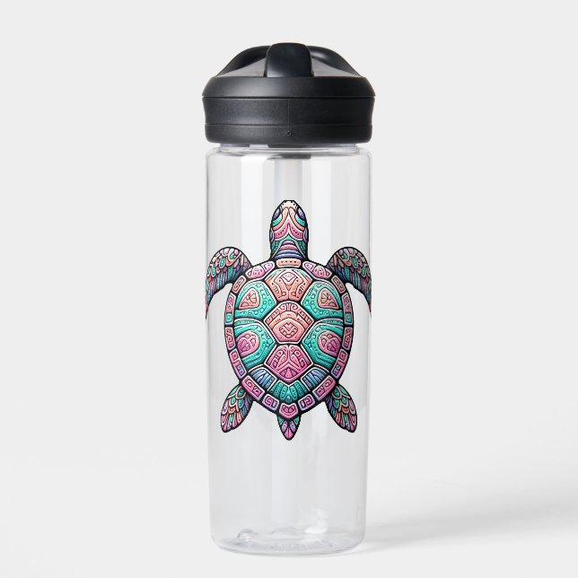 Bouteille D'eau Tortue de mer colorée (Extérieur)