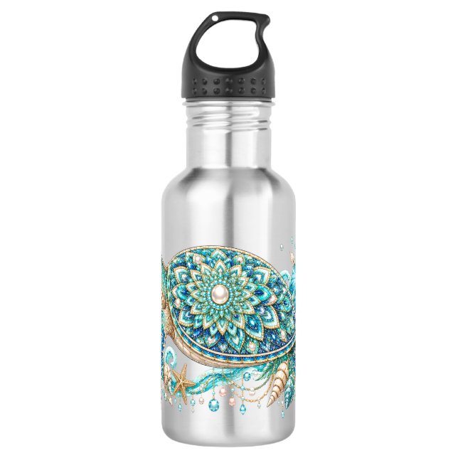 Bouteille D'eau Tortue de mer été (Devant)