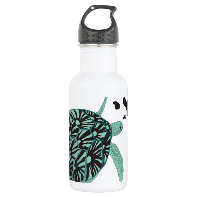 Bouteille D'eau Tortue verte Hawaii et îles Hawaii (Devant)
