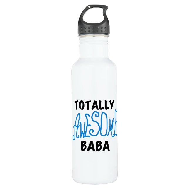 Bouteille D'eau Totalement génial Baba Tshirts et (Devant)
