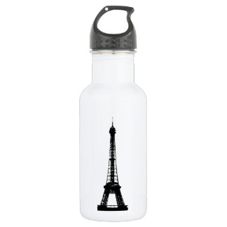 Bouteille D'eau Tour Eiffel noir et blanc