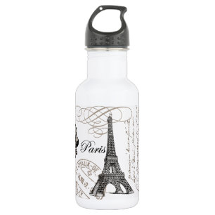 Bouteille D'eau Tour Eiffel vintage moderne