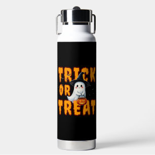 Bouteille D'eau tour ou friandise halloween mignon fantôme citroui