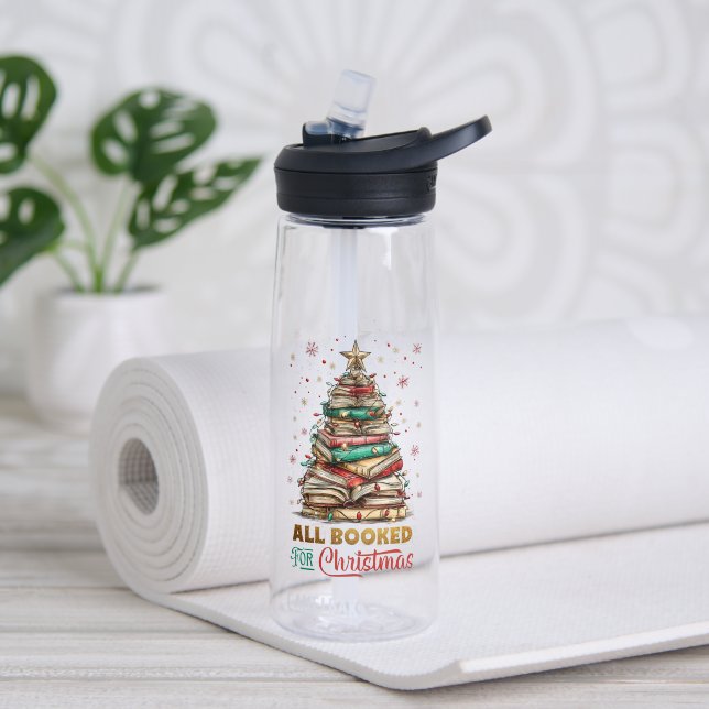 Bouteille D'eau Tous réservés pour Noël (Yoga (pivotée))