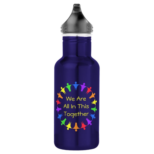 Bouteille D'eau Tout Cela Ensemble Multicolores (Droite)