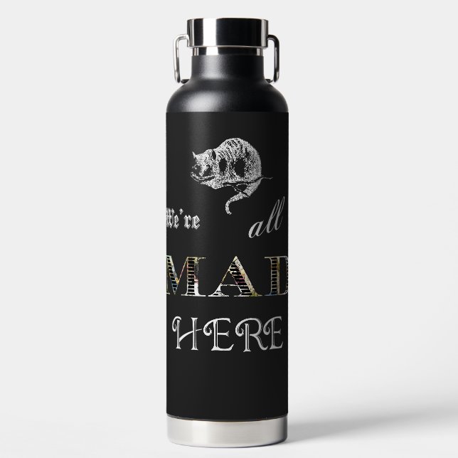 Bouteille D'eau Tout Mad Here Alice in Wonderland Water Bottle (Avant)