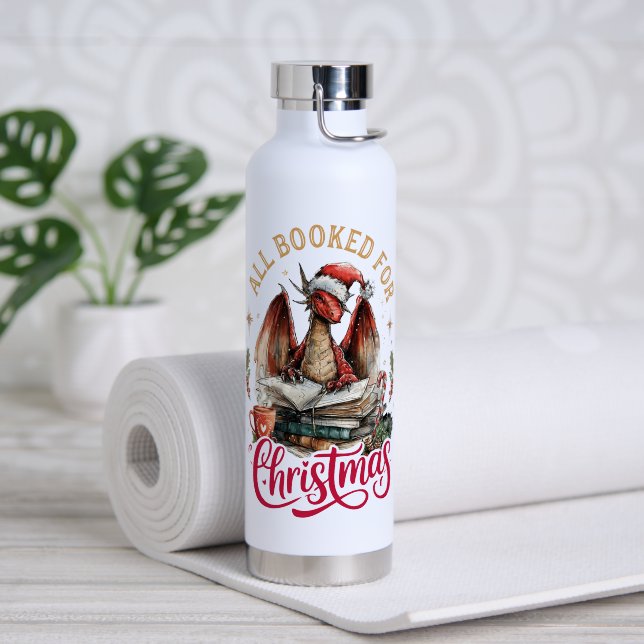 Bouteille D'eau Tout réservé pour le dragon de Noël  (Yoga (pivoté))