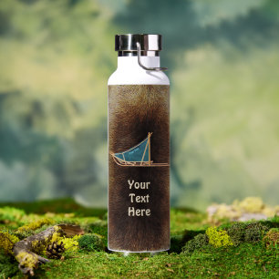 Bouteille D'eau Traîneau à chiens sur fourrure de caribou