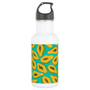 Bouteille D'eau Tranches de papaye turquoise