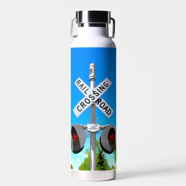 Bouteille D'eau Traversée Du Chemin De Fer Avec Bell Électronique (Avant)