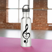 Treble Clef Heart Music Note personnalisée