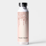 Bouteille D'eau Trendy Chic Cute Rose Gold Nom personnalisé<br><div class="desc">Trendy Chic Cute Rose Gold Custom Name Water Bottle</div>