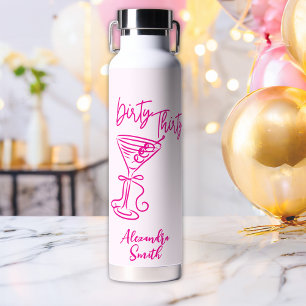 Bouteille D'eau Trendy Rose Dirty Thirty 30e Anniversaire