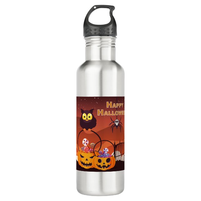 Bouteille D'eau Très Joli Halloween design (Devant)