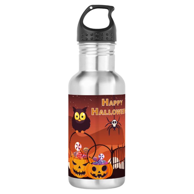 Bouteille D'eau Très Joli Halloween design (Devant)