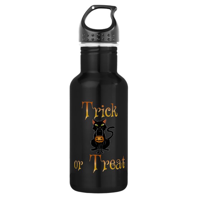 Bouteille D'eau Trick ou Treat Kitty (Devant)