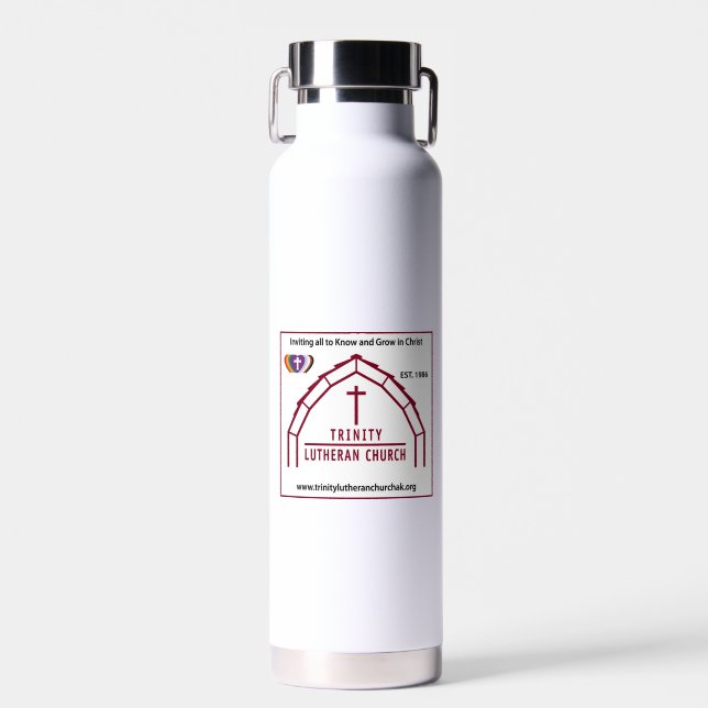 Bouteille D'eau Trinity et logo RIC (Avant)