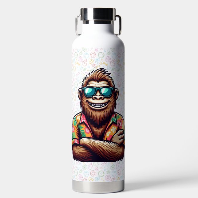 Bouteille D'eau Tropical/beach yeti/bigfoot (Avant)
