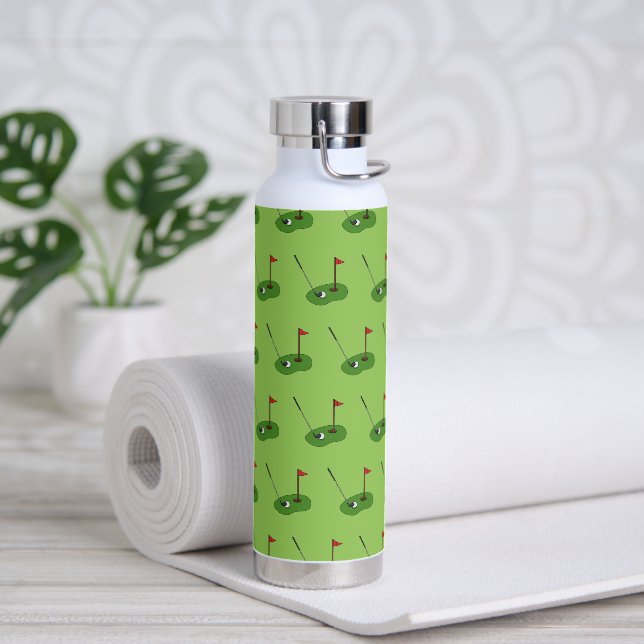 Bouteille D'eau Trou de golf avec Motif Drapeau (Yoga)