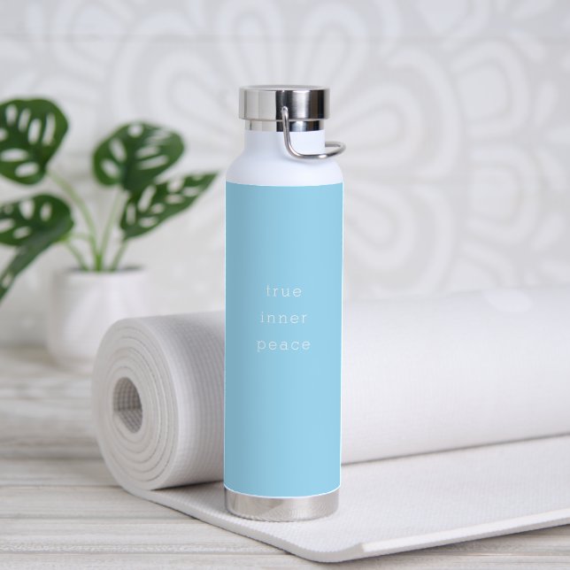 Bouteille D'eau True Inner Peace Minimalistic Water Bottle (Yoga (pivoté))