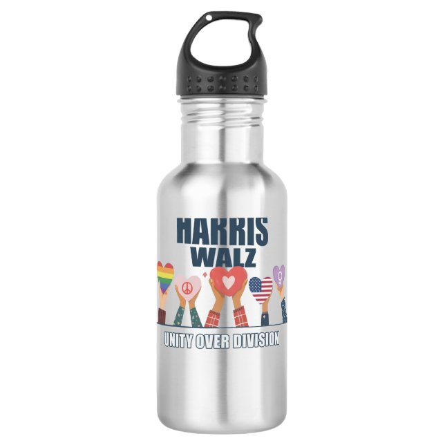 Bouteille D'eau Trump est un piège Vote Harris (Devant)