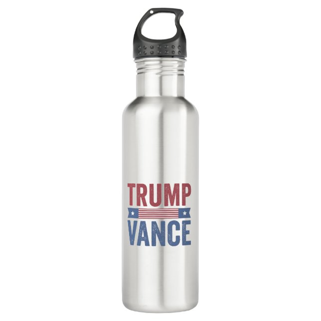 Bouteille D'eau Trump Vance Républicain Élection Américaine Cadeau (Devant)