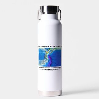 Bouteille D'eau Tsunami Porto Rico Tectonique de plaque de tranché