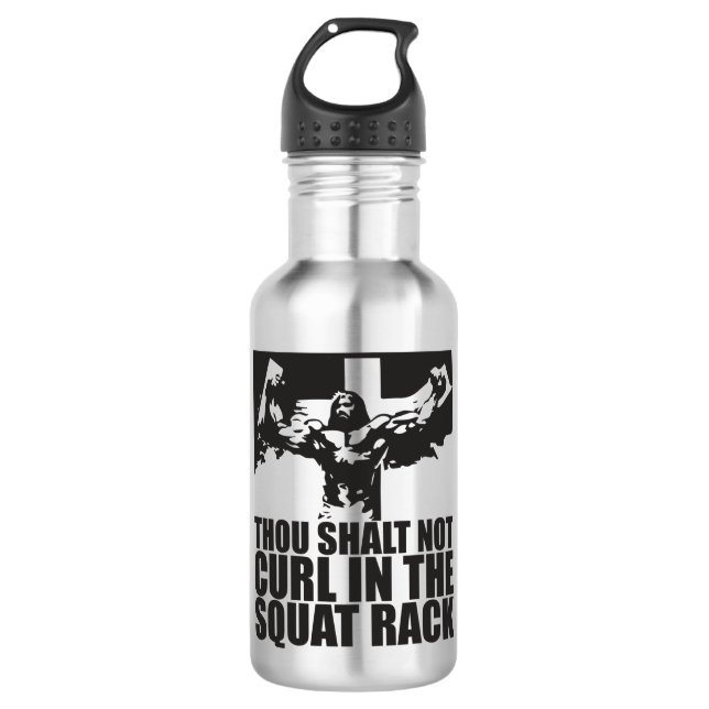 Bouteille D'eau Tu N'As Pas Coupé Dans Le Rack De Squat (Devant)