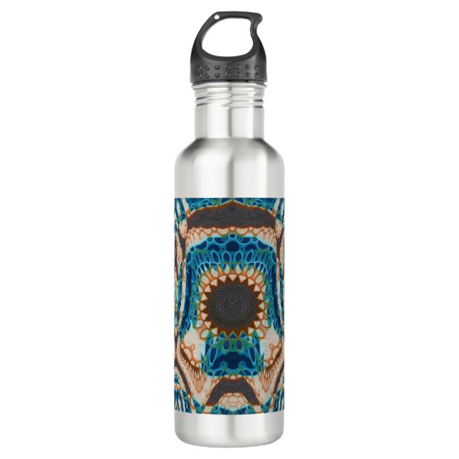 Bouteille D'eau Turquoise Gold Sun Southwestern Art (Devant)