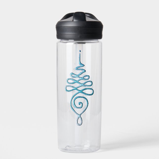 Bouteille D'eau Turquoise Unalome  water bottle (Extérieur)