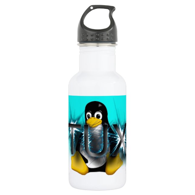 Bouteille D'eau TUX givré (Devant)