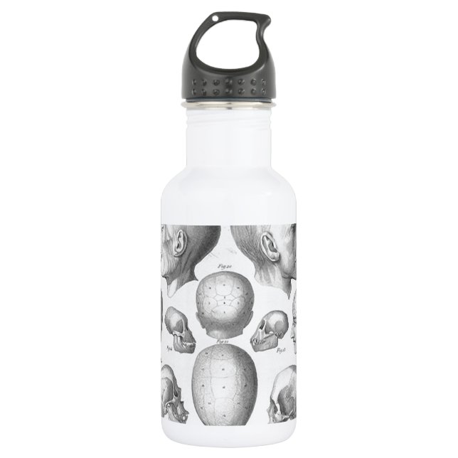 Bouteille D'eau Types de crâne (Devant)