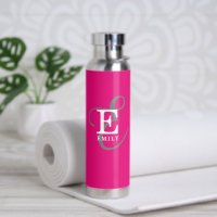 Typographie Monogramme Unique Et Élégante Rose Cha
