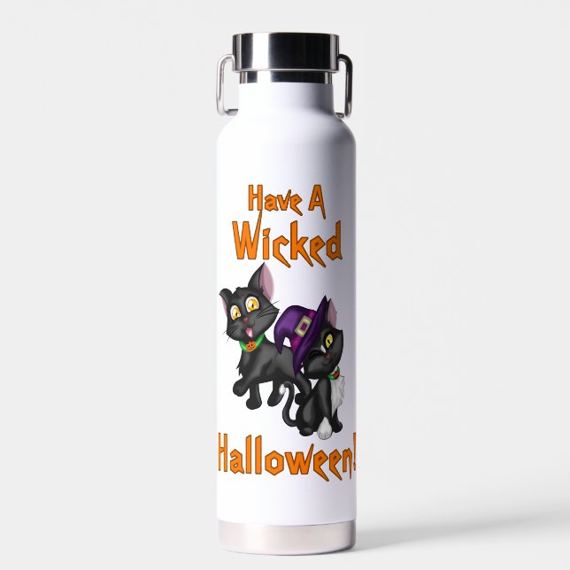 Bouteille D'eau Un Halloween méchant (Avant)