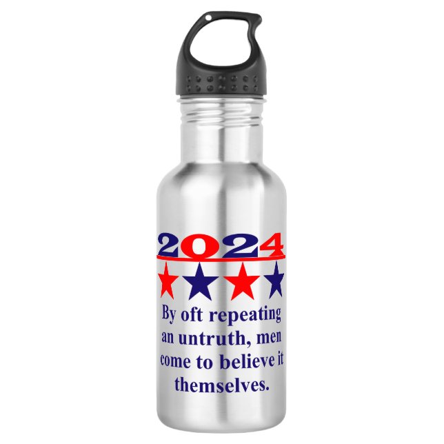 Bouteille D'eau Un Homme Honnête Ne Peut Pas Se Sentir Plaisir - P (Devant)